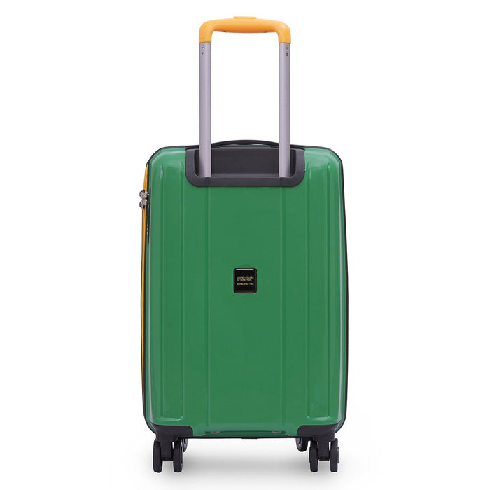 United Colors Of Benetton Wayfarer Hard Luggage Green Cabin