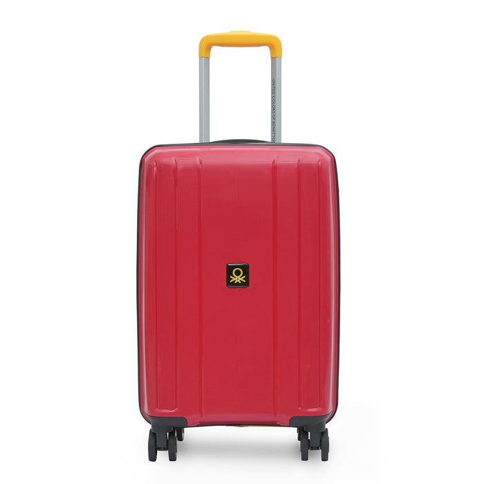 United Colors Of Benetton Wayfarer Hard Luggage Red Cabin