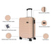 Aeropostale Stout Hard Luggage Beige Cabin