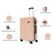 Aeropostale Stout Hard Luggage Beige Mid