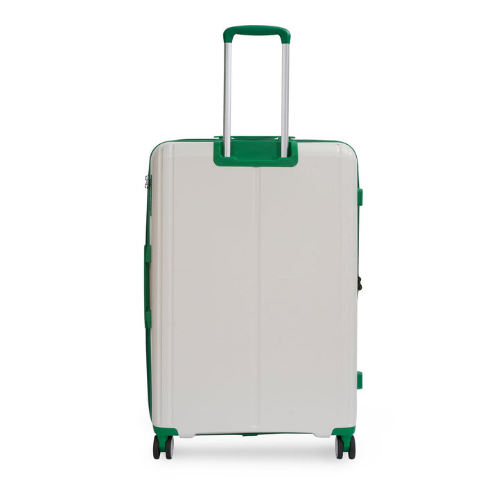 United Colors of Benetton Emerald Hard Luggage white