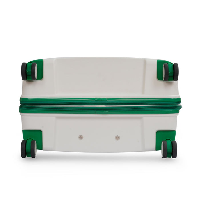 United Colors of Benetton Emerald Hard Luggage white