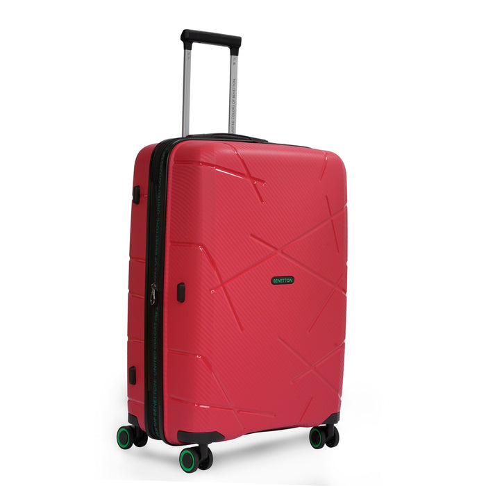 United Colors of Benetton Moonstone Hard Luggage Red