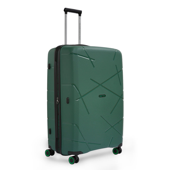 United Colors of Benetton Moonstone Hard Luggage Green