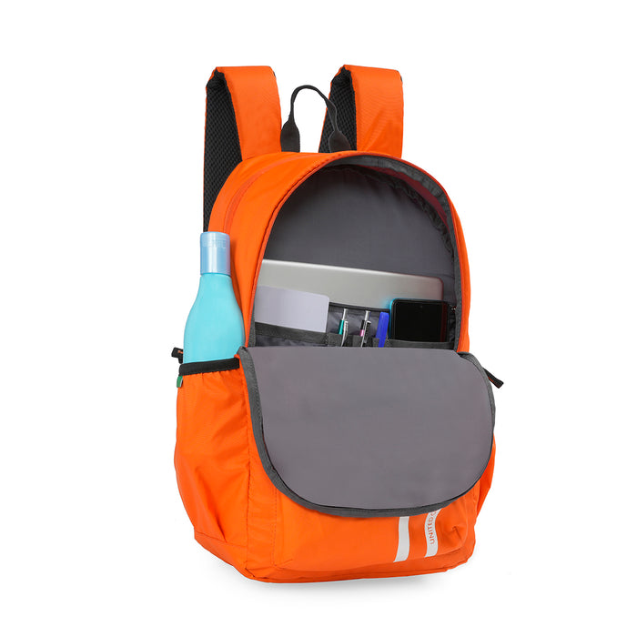 Orange laptop backpack on sale