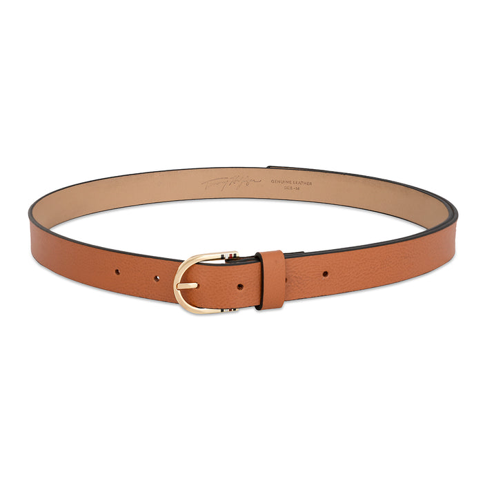 Tommy Hilfiger Small Leather Goods Fuchsia Women's Non Reversible Belt Tan