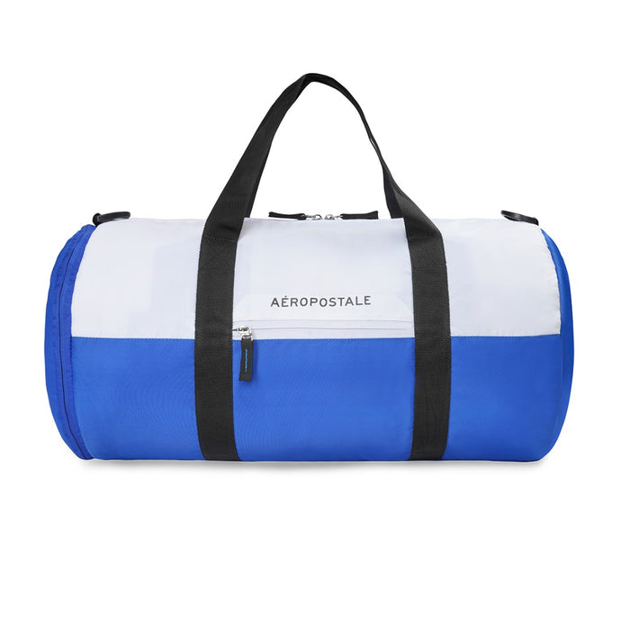 Aeropostale Duo Duffle Bag Grey White