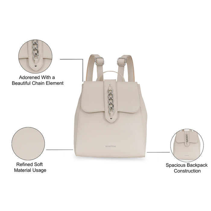 United Colors of Benetton Astrid Backpack white