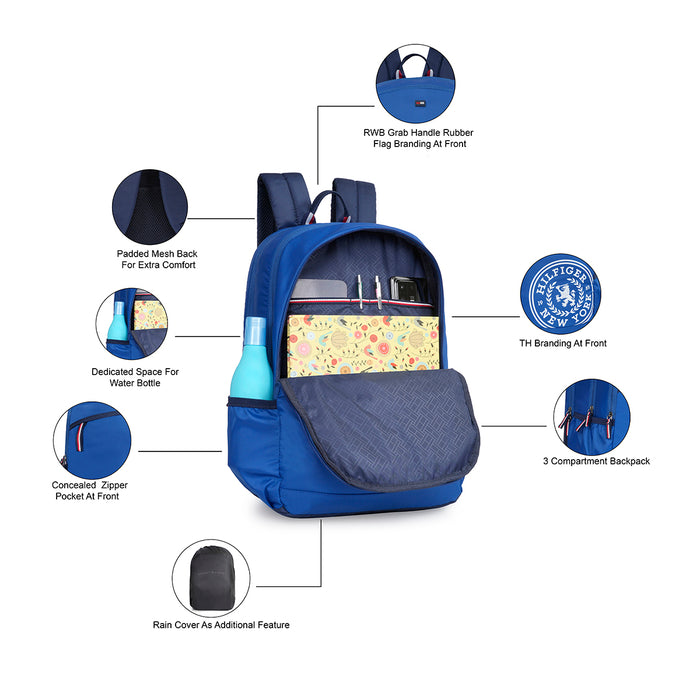 Tommy Hilfiger Deffodil Back to School Backpack Blue