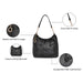 Aeropostale Phoebe Hobo Handbag Black