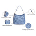 Aeropostale Phoebe Hobo Handbag Blue