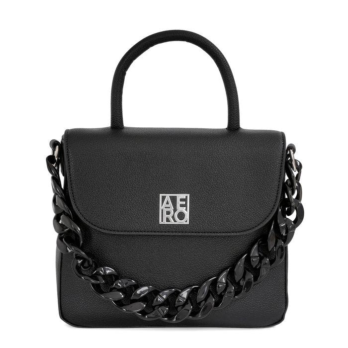 Aeropostale Rena Mini Satchel Handbag Black