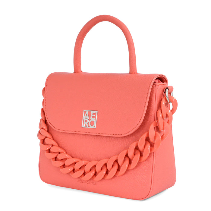 Aeropostale Rena Mini Satchel Handbag Pink