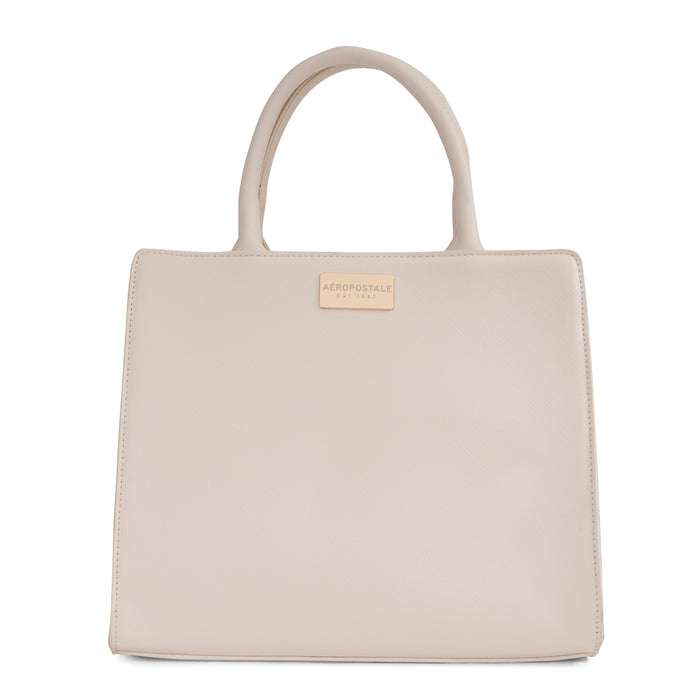 Aeropostale Macy Mid Tote Handbag Ivory