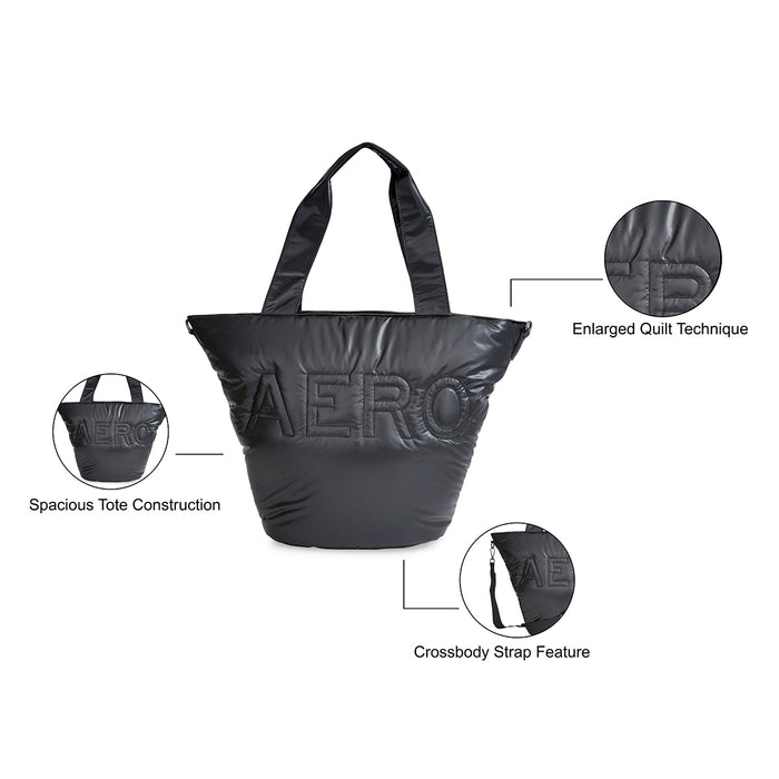 Aeropostale Kinsley Tote Handbag Black