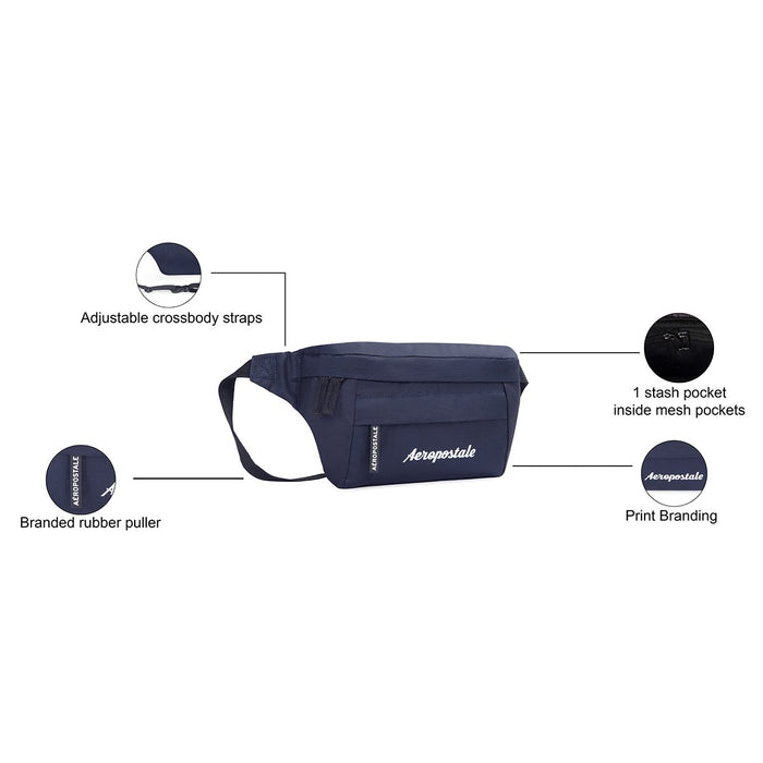 Aeropostale Arbor Waist Pouch Navy