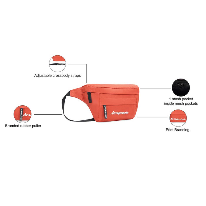 Aeropostale Arbor Waist Pouch Orange