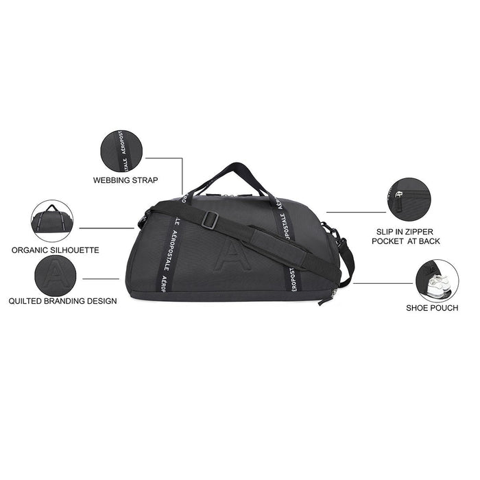 Aeropostale Byron Gymbag Duffle Black