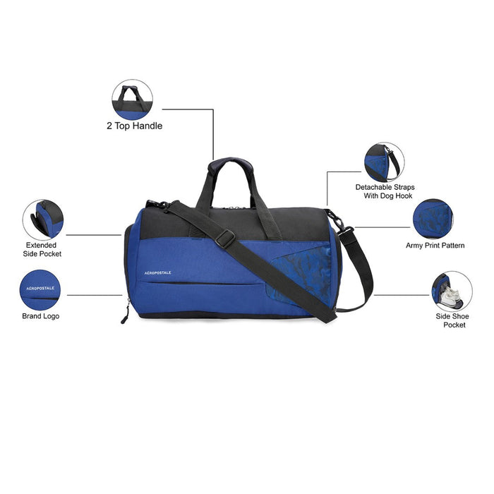 Aeropostale Granger Gymbag Duffle Blue