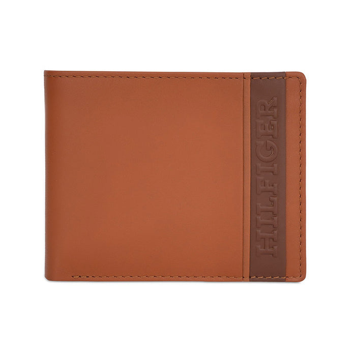 Tommy Hilfiger Bruce Men's Global Coin Wallet Tan