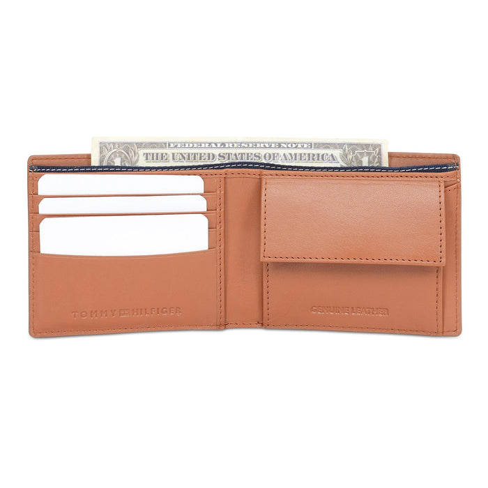 Tommy Hilfiger Shawano Men's Global Coin Wallet Tan