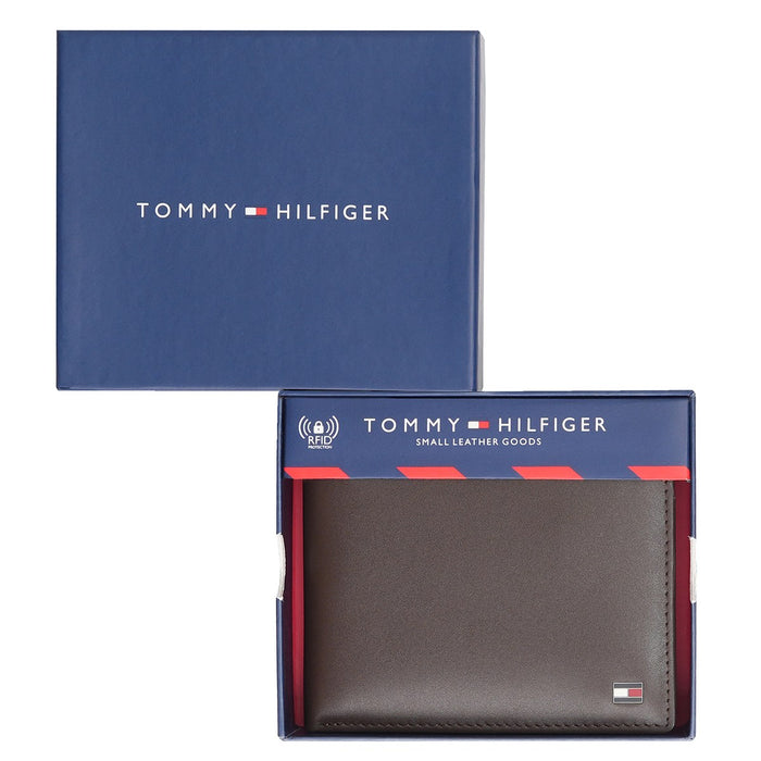 Tommy Hilfiger Bellevue Men's Passcase Wallet Brown