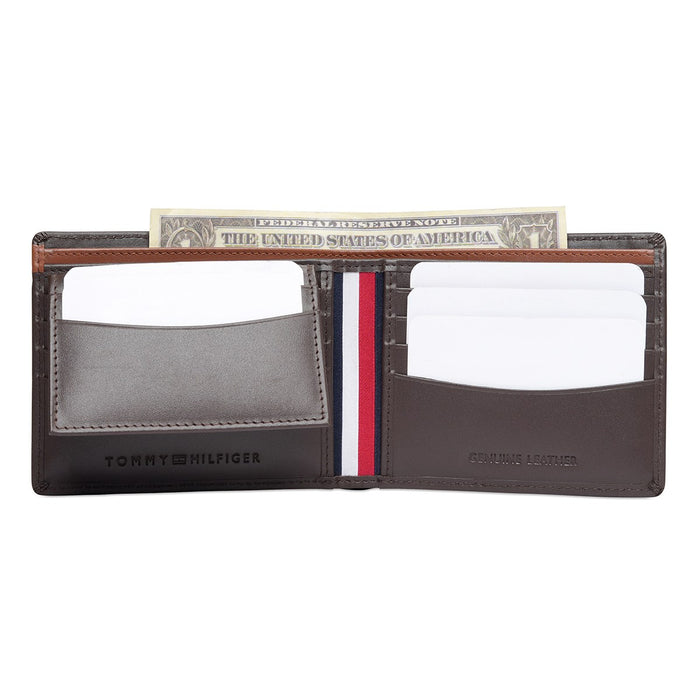 Tommy Hilfiger Bellevue Men's Passcase Wallet Brown