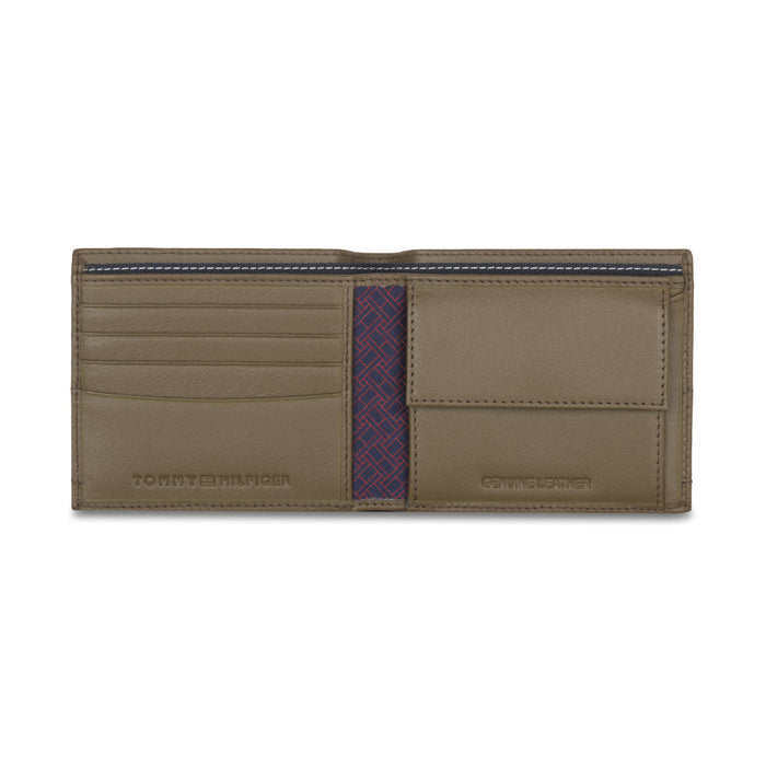 Tommy Hilfiger Rewey Passcase Wallet Olive