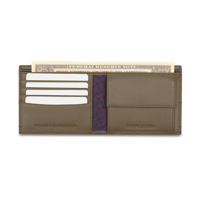 Tommy Hilfiger Rewey Passcase Wallet Olive