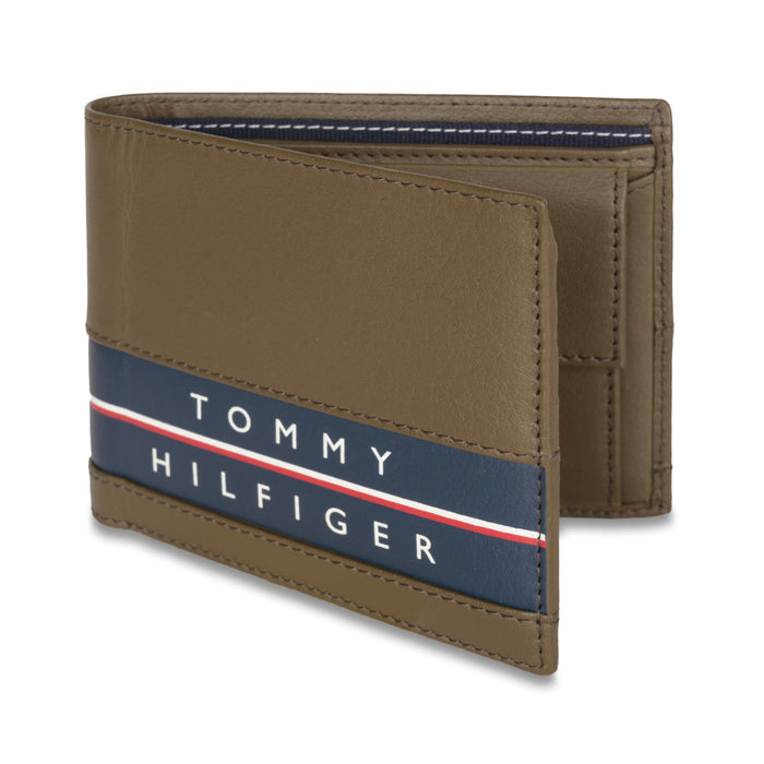 Tommy Hilfiger Rewey Passcase Wallet Olive