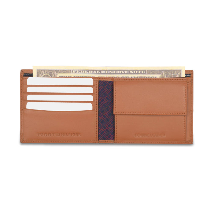 Tommy Hilfiger Rewey Passcase Wallet Tan