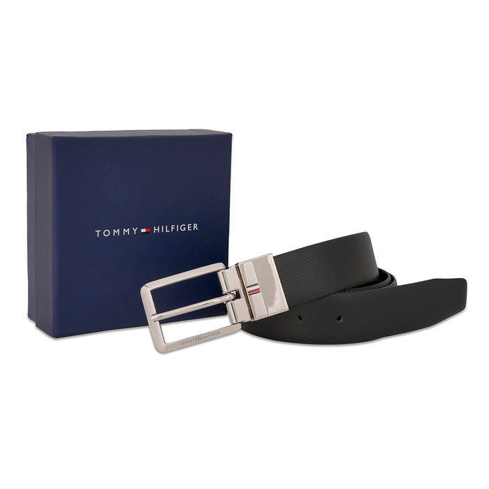 Tommy Hilfiger Pegville Men's Reversible Belt Black