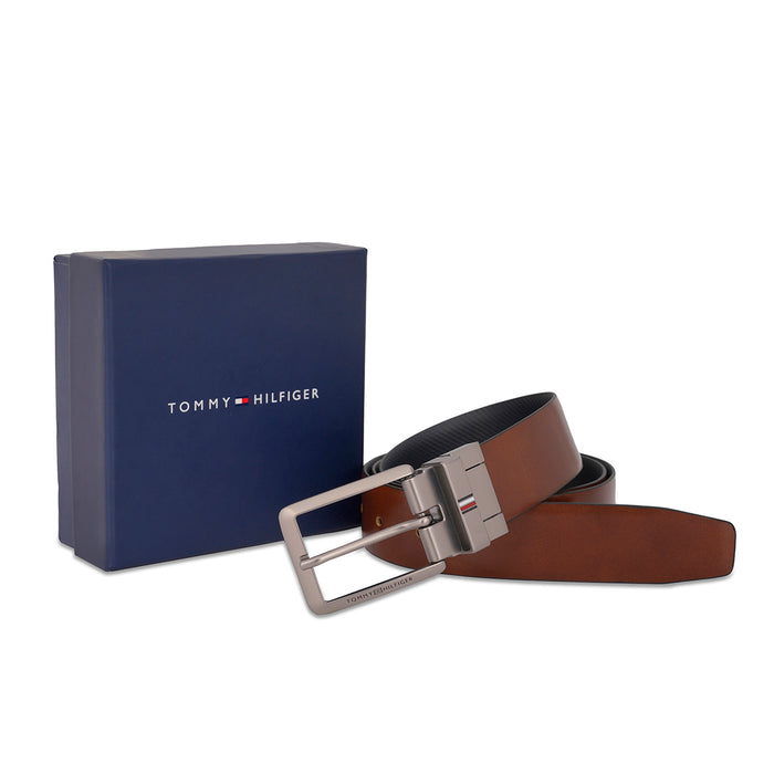 Tommy Hilfiger Pegville Men's Reversible Belt Tan