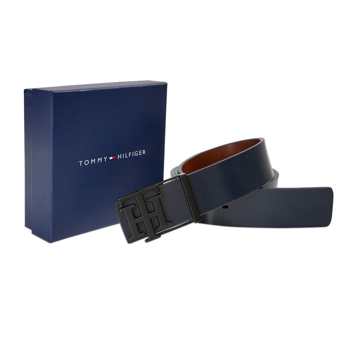 Tommy Hilfiger Welles Men's Reversible Belt Navy