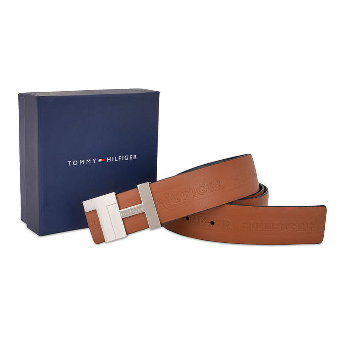 Tommy Hilfiger Burnham Men's Reversible Belt Tan