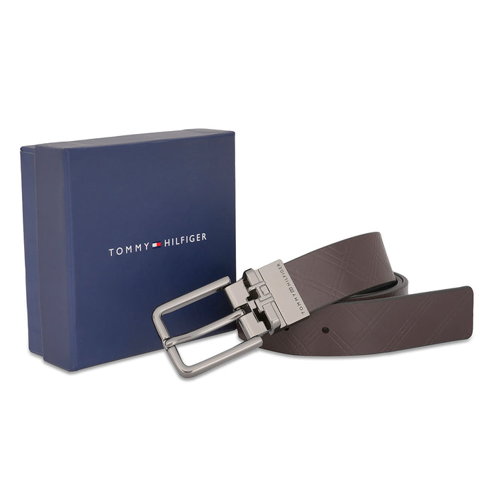 Tommy Hilfiger Woodside Men's Reversible Belt Brown