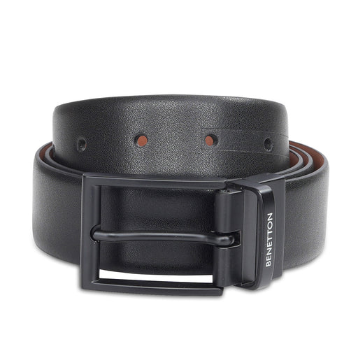 United Colors of Benetton Albane Men's Reversible Belt Black