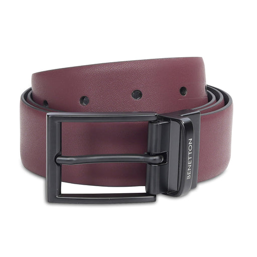 United Colors of Benetton Albane Men's Reversible Belt Wine