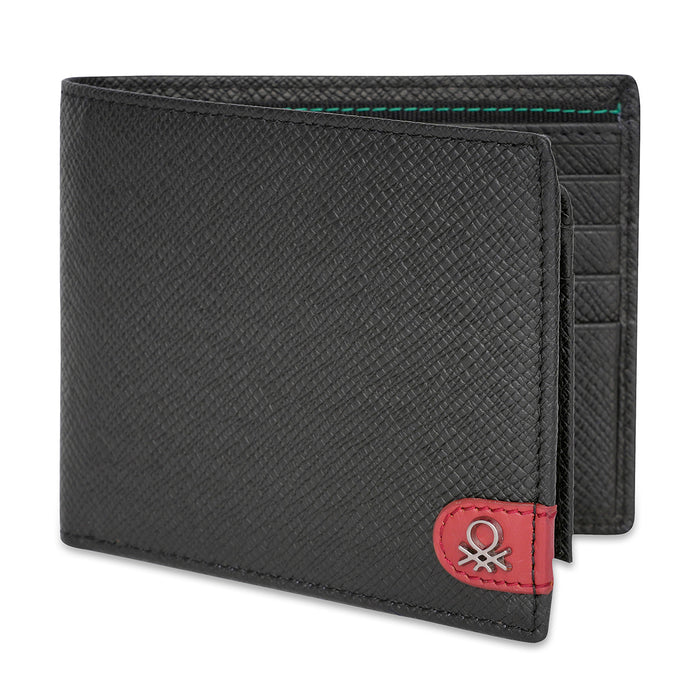 United Colors of Benetton Adamo Passcase Wallet Black