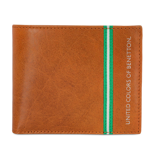 United Colors of Benetton Natalio Global Coin Wallet Tan