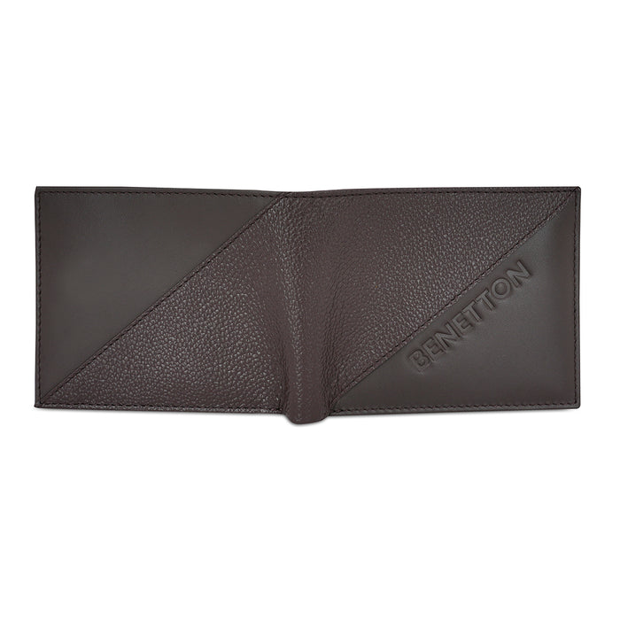 United Colors of Benetton Anselmo Passcase Wallet Brown