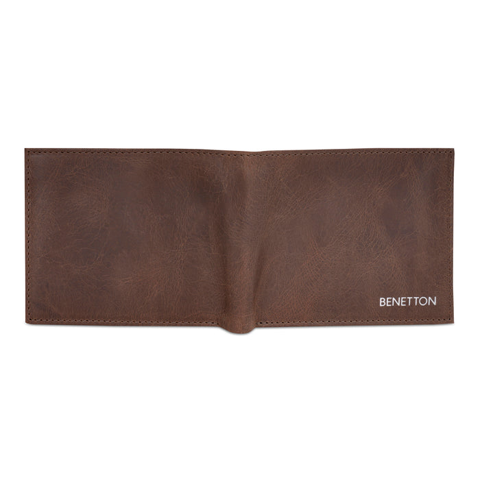 United Colors of Benetton Corso Passcase Wallet Brown