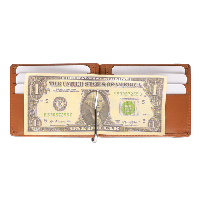 United Colors of Benetton Emberto Money Clip Wallet tan