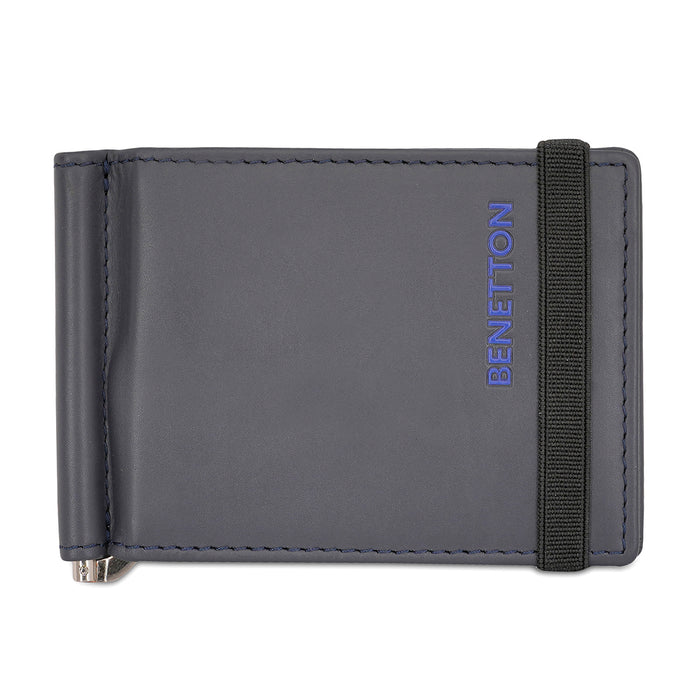 United Colors of Benetton Emberto Money Clip Wallet navy