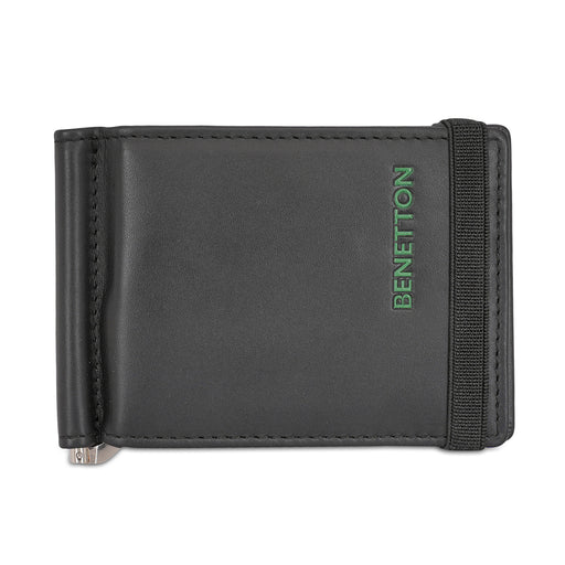 United Colors of Benetton Emberto Money Clip Wallet Black