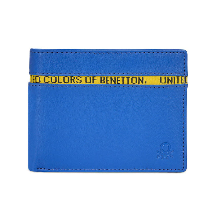 United Colors Of Benetton Fynn Men's Passcase Wallet Blue