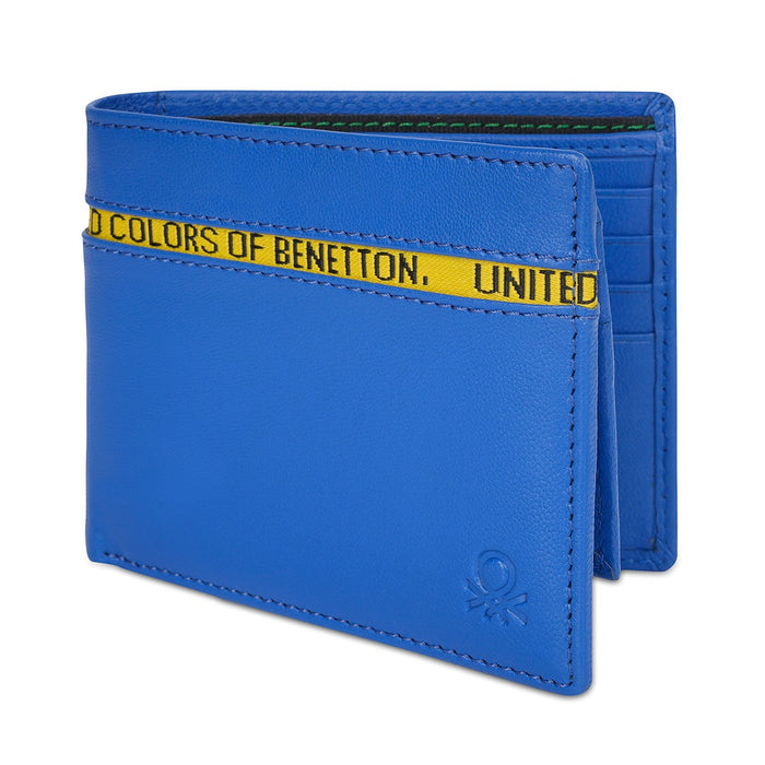 United Colors Of Benetton Fynn Men's Passcase Wallet Blue