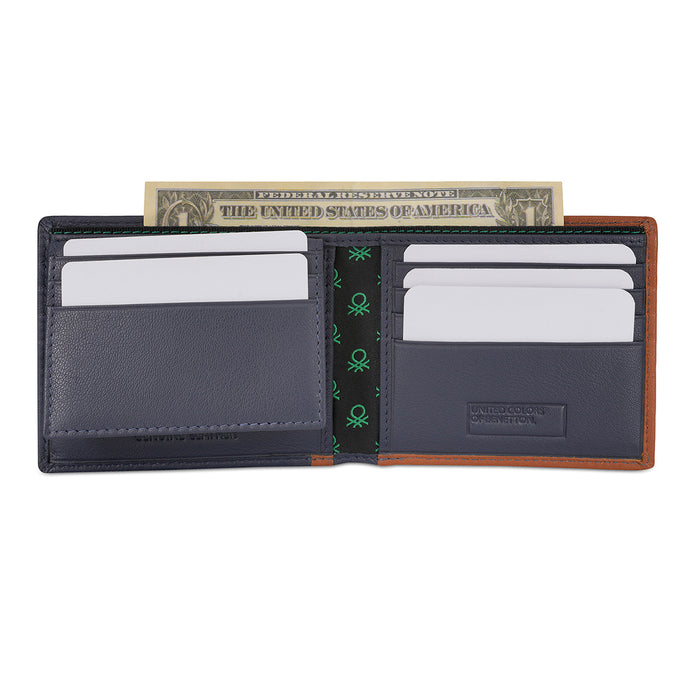 United Colors of Benetton Maceo Passcase Wallet Navy