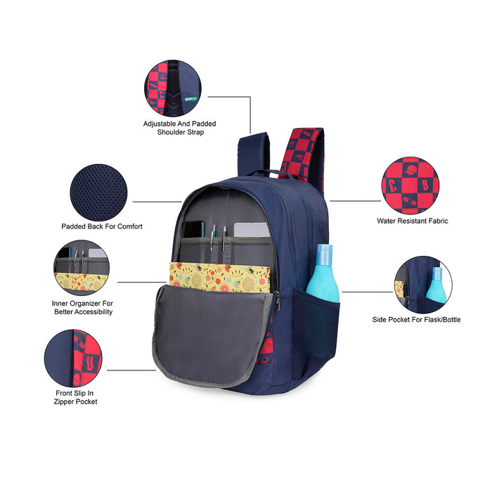 United Colors of Benetton Reign Back to School Backpack navy