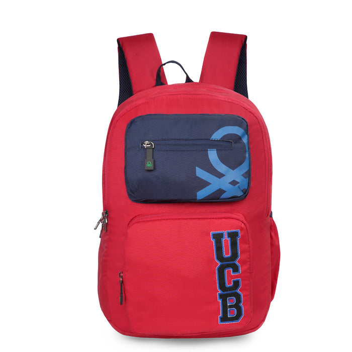 United Colors of Benetton Arcade Back to School Backpack Red